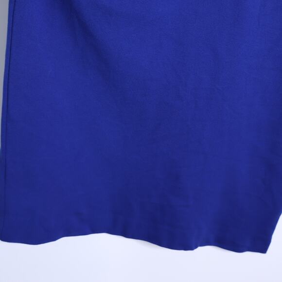 ESCADA Dayna Midi Sheath Dress Cobalt Blue V Neck Long Sleeve Women's 38/US 8 - Picture 5 of 10